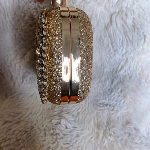 GOLDEN GLITZ AND CRYSTAL 3WAY CLUTCH - Picture 6 of 10